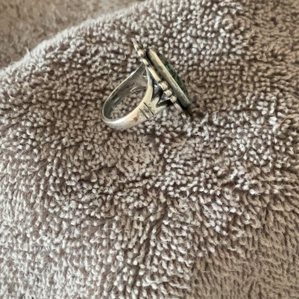 Turquoise Silver Ring - Picture 2 of 4